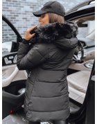 Zimná dámska čierna prešívaná bunda Nexus