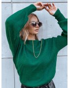 Dámsky oversize sveter Emerald zelený