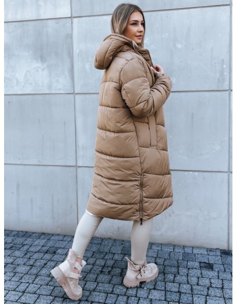 Zimná dlhá béžová bunda Kemit