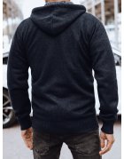 Zateplený pánsky tmavomodrý sveter