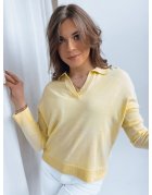 Elegantný sveter v citrónovej farbe Orbilla