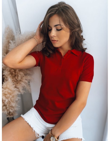 Dámska červená Polo košeľa Megan