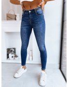 Nohavice dámske džínsové skinny fit Acorn tmavomodré