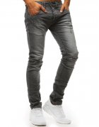 Nohavice džínsové pánske šedé