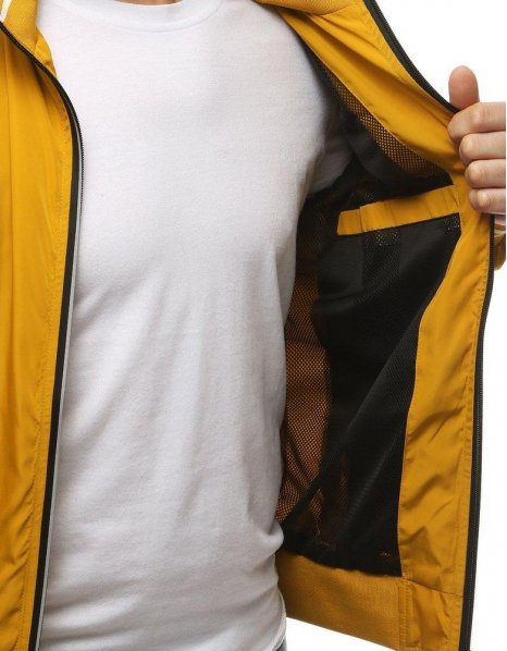 Žltá pánska prechodná bunda