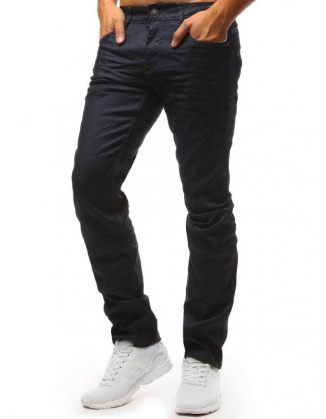 Nohavice džínsové pánske tmavomodré