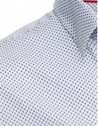 Biela pánska košeľa so vzormi