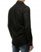 Pánska košeľa s dlhým rukávom čierna
