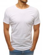 Pánske biele tričko bez potlače