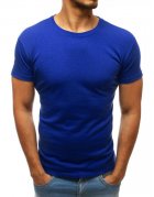 Pánske modré tričko bez potlače
