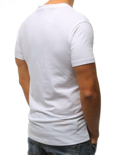 Biele pánske tričko s potlačou