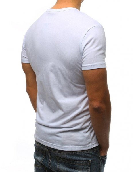 Pánske biele tričko s potlačou