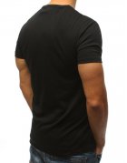 Pánske čierne tričko s potlačou