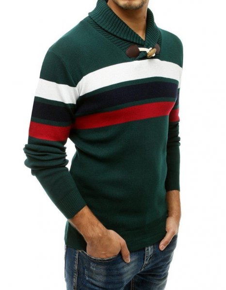 Zelený pánsky sveter