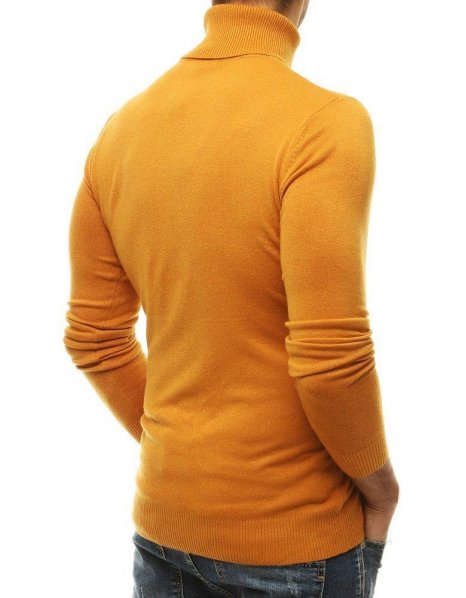 Žltý pánsky rolákový sveter