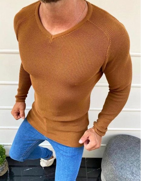 Pánsky hnedý sveter