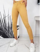 Žlté dámske džínsové nohavice Biju