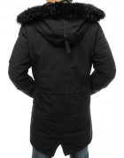 Zimná čierna párka bunda