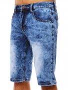 Pánske džínsové modré kraťasy