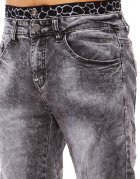 Pánske džínsové čierne kraťasy