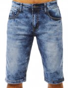 Pánske džínsové modré kraťasy