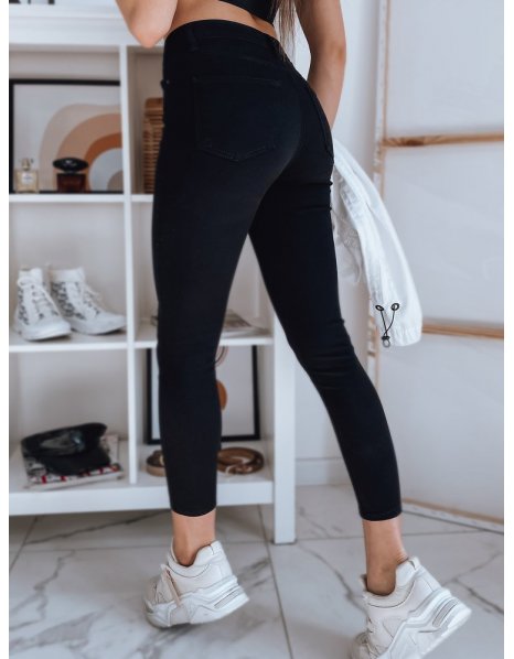 Čierne dámske džínsové nohavice Lansing