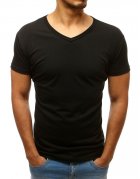Pánske čierne tričko bez potlače