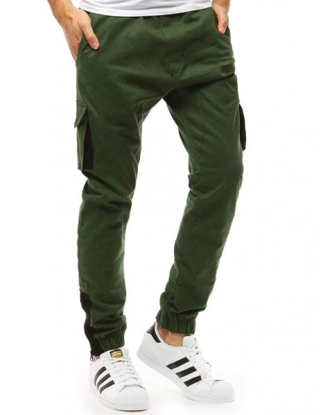 Zelené pánske jogger nohavice