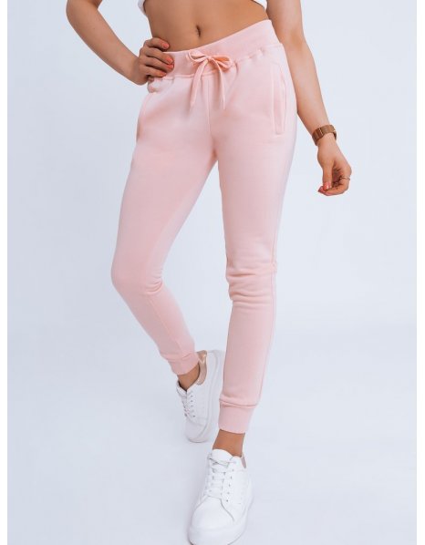 Ružové dámske teplákové nohavice Fits