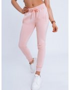 Ružové dámske teplákové nohavice Fits