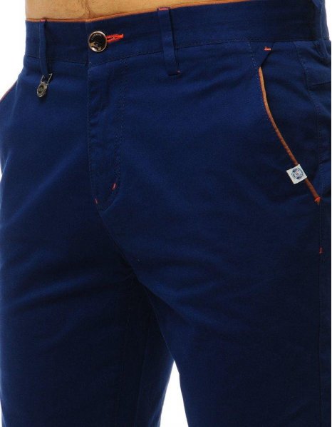 Tmavomodré pánske džínsové kraťasy