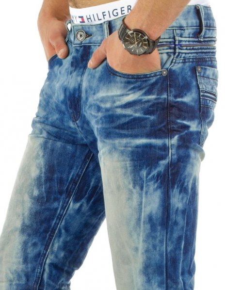 Pánske modré jensové nohavice