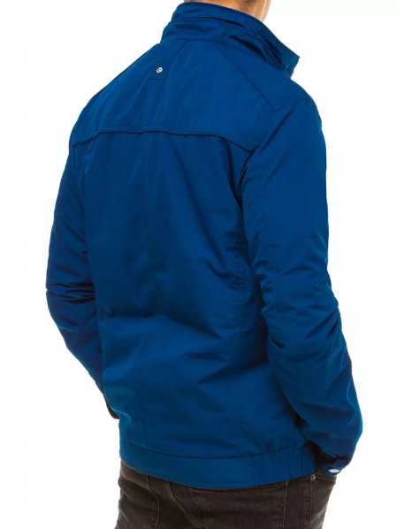 Modrá pánska prechodná bunda
