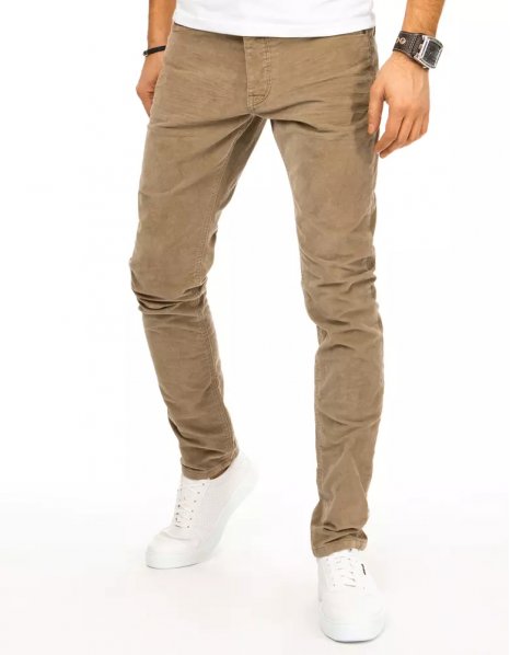 Svetlohnedé pánske džínsové nohavice