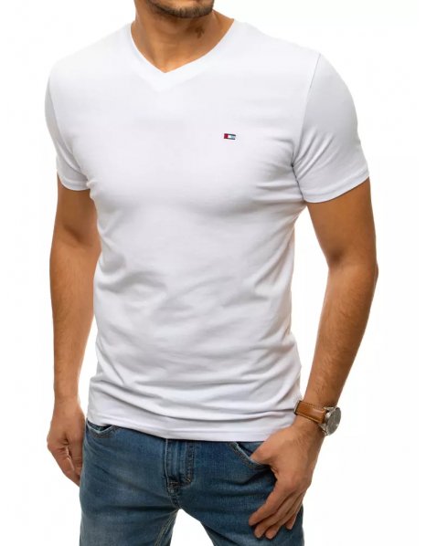 Biele pánske tričko bez potlače