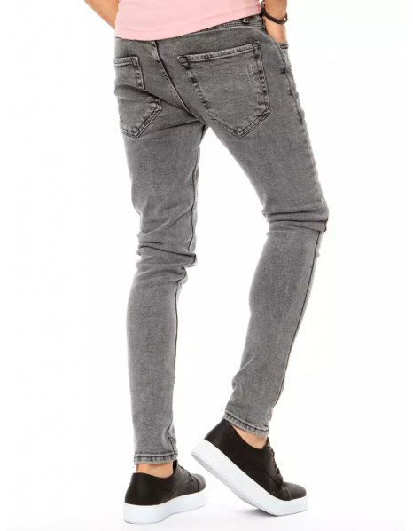 Svetlošedé pánske džínsové nohavice