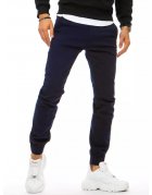 Tmavomodré pánske jogger džinsové nohavice