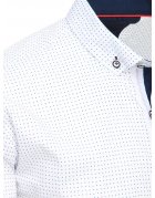 Biela pánska vzorovaná košeľa