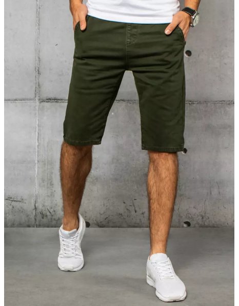 Zelené pánske džínsové kraťasy