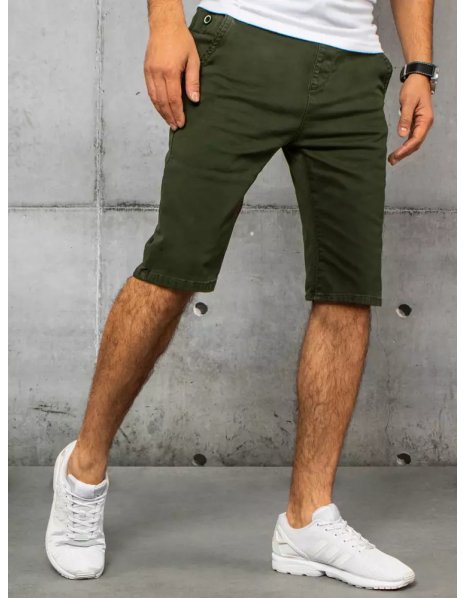 Zelené pánske džínsové kraťasy