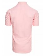 Ružová pánska košeľa s krátkym rukávom