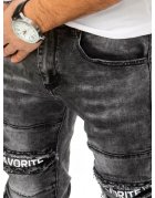 Šedé pánske džísnové nohavice