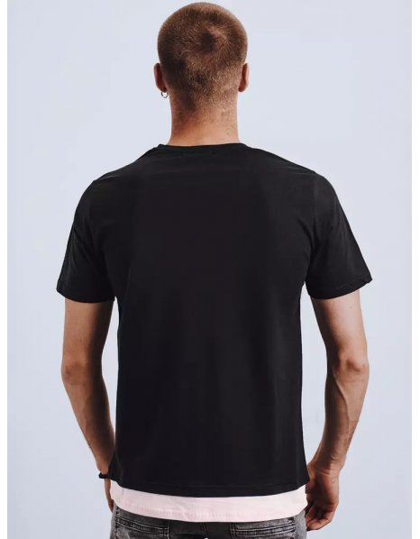 Čierne pánske tričko s potlačou