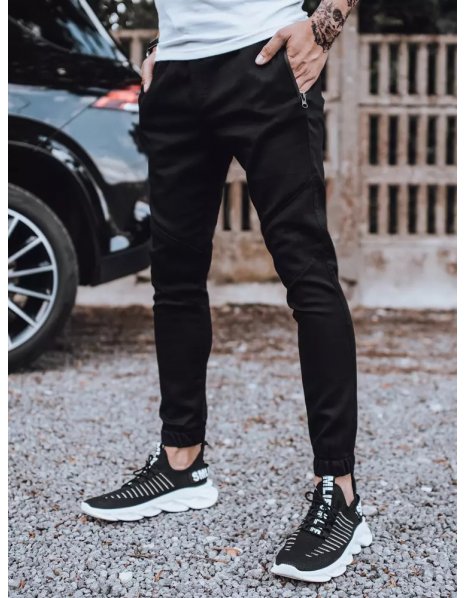 Čierne nohavice typu jogger
