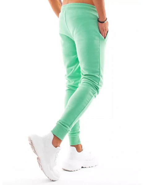Svetlozelené pánske teplákové nohavice