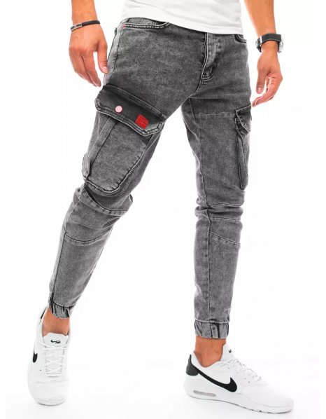 Svetlošedé pánske džínsové vreckáče