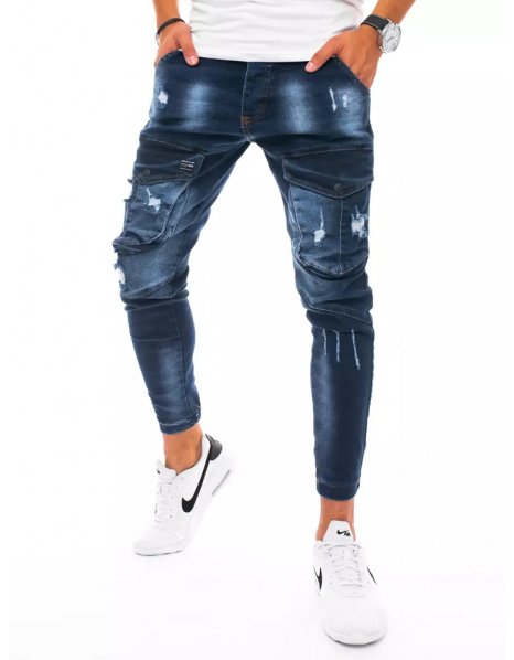Tmavomodré pánske džínsové vreckáče