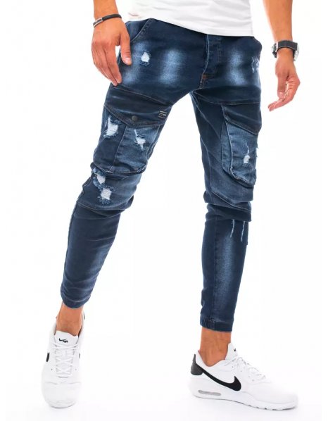 Tmavomodré pánske džínsové vreckáče