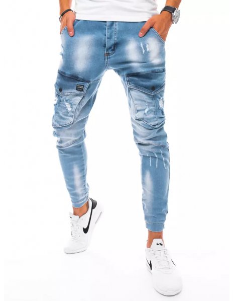 Modré pánske džínsové vreckáče