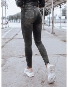 Tmavošedé dámske džínsové nohavice Klara